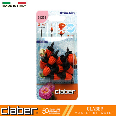 Vòi phun sương mù 360°, 1 hộp=10 cái Claber 91258