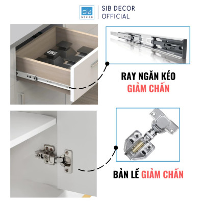 Tủ Giày Gỗ Có Bệ Ngồi, Cánh Lật 2 Ngăn Thông Minh Thương Hiệu SIB Decor TG24