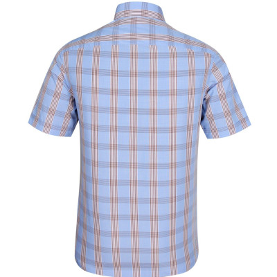 Áo sơ mi nam KHATOCO ngắn tay kẻ caro A1MN438T2-CNCR060-2408-N