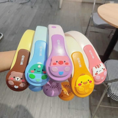 Quạt Đeo Cổ HT SYS - Quạt Đeo Cổ Mini Hình Thú Không Cánh - Quạt Sạc Tích Điện USB 3 Cấp Độ Gió - Đồ Chơi Trẻ Em HT SYS - Hàng Nhập Khẩu