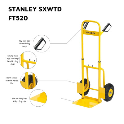 Xe Đẩy Tay 2 Bánh Cao Cấp Stanley FT520 (Tải Trọng 120kg)