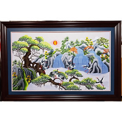 TRANH THÊU - SONG TÙNG BÁT HẠC ( TÙNG HẠC TRƯỜNG TỒN)