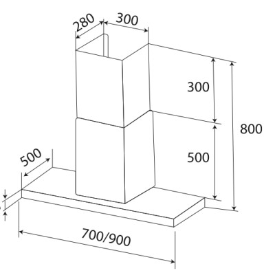 Máy Hút Mùi Kính Cong KAFF KF-771 (KF-991) - Hàng Chính Hãng