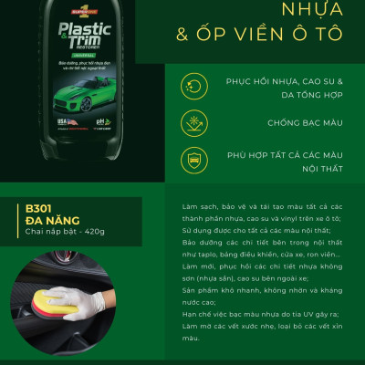 Kem Phục Hồi Nhựa & Ốp Viền Ô Tô SUPERONE Plastic & Trim Restorer - Universal SOUTHWALL B301