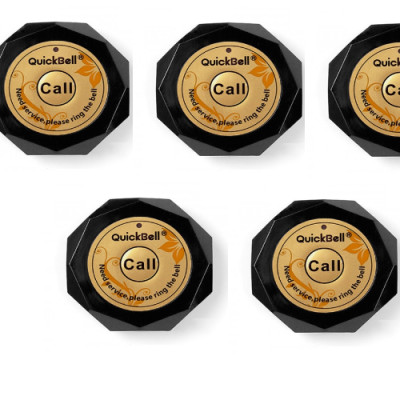 Bộ chuông gọi phục vụ không dây WL-CR23 + 5 nút chuông C600 cho nhà hàng, quán cà phê...