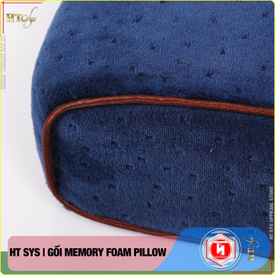 Gối cao su non Memory Foam Pillow công nghệ Nhật Bản -HT SYS- Giúp Ngủ Nhanh - Chống thoái hoá đốt sống cổ - [ Hàng Nhập Khẩu ]