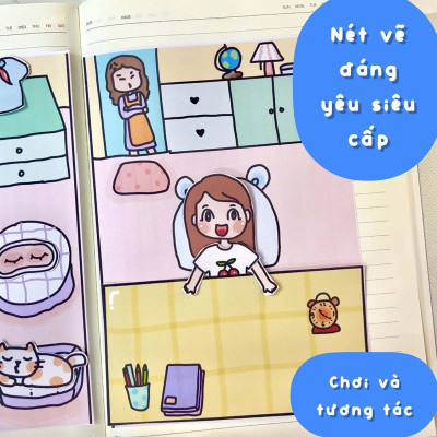 Bộ Tranh Tương Tác Cô Tiên Xanh - Búp Bê Giấy