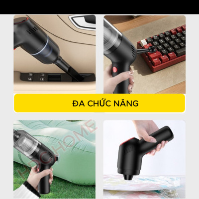 Máy Hút Bụi Cầm Tay Không Dây, Máy Hút Bụi Ô Tô, Máy Tính, Giường Nệm, Lông Chó Mèo -  Hàng Nhập Khẩu