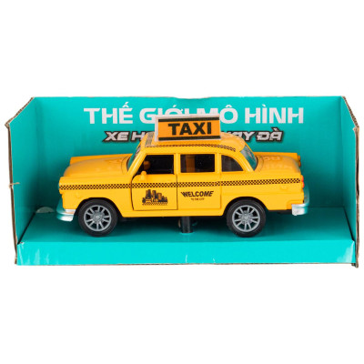 Đồ Chơi Mô Hình Xe Taxi Chạy Trớn - Toys&Joys 53224 - Màu Vàng