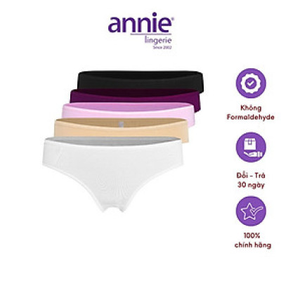 Combo 5 quần lót nữ trơn vải cotton annie QE837 form basic trẻ trung năng động, thoáng mát ( màu giao ngẫu nhiên)