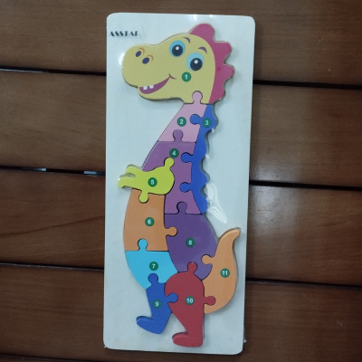 Đồ Chơi Trẻ Em Asstar, Combo 5 Đồ Chơi Bộ Tranh Ghép Hình, Xếp Hình Gỗ Nổi 3D Gồm 10 Số Giúp Bé Phát Triển Tư Duy