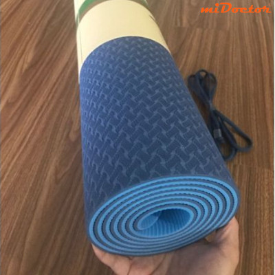 Thảm Yoga TPE 2 Lớp Siêu Dày 10mm (±0.5mm) - Thảm Tập Yoga Định Tuyến TPE 2 Lớp Siêu Siêu Dày 10mm (±0.5mm) Chính Hãng miDoctor – Tặng Bao Đựng Thảm + Dây Buộc Thảm Tập Yoga