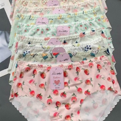 Combo 5 Quần Lót Nữ Su Tăm Họa Tiết “Love Đẹp 022” – Mềm Mại, Thoáng Khí, Co Giãn 4 Chiều