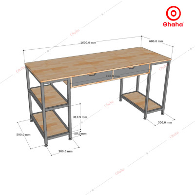 [ Miễn phí giao hàng và lắp đặt tại TP.HCM] Bàn làm việc cao cấp Ohaha - BLV003