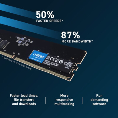 Ram Laptop Crucial DDR5 32GB Bus 4800 – CT32G48C40S5 - Hàng chính hãng