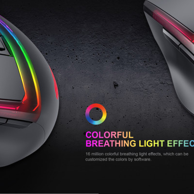 Chuột Gaming Có Dây Havit MS953/ 7 Chế Độ/ 700DPI/ Led RGB/ 20 Triệu Lần Nhấp Chuột - Hàng Chính Hãng