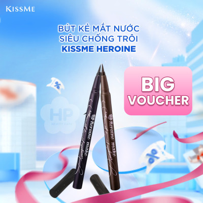 Bút Kẻ Mắt Nước Siêu Chống Trôi Màu Nâu Đen Kissme Heroine Make Smooth Liquid Eyeliner Super Keep