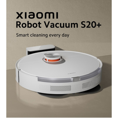Robot Hút Bụi Lau Nhà 2in1 Xiaomi Robot Vacuum S20+ White | Lực hút mạnh 6000Pa | Hàng Chính Hãng