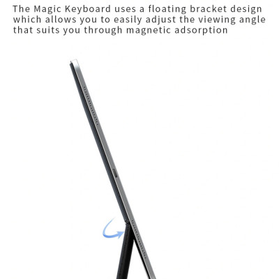 Bao bàn phím Wiwu Magic Keyboard MK109 cho Ipad 10.9", 11", 12.9" có cảm ứng nguồn hiển thị pin thời gian thực, tích hợp nam châm - Hàng chính hãng