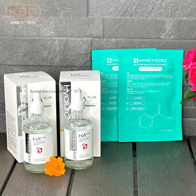COMBO 2 CHAI SERUM HA PLUS - 100ml (Dưỡng Ẩm, Căng Bóng, Sáng Da, Mờ Nếp Nhăn) Hàng Chính Hãng + Tặng 50g Mặt Nạ Dẻo