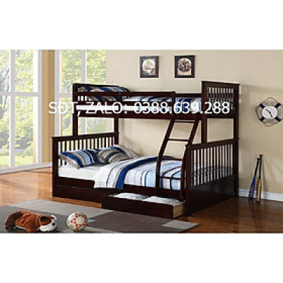 Giường 2 Tầng K.Bed 128 (Nâu)