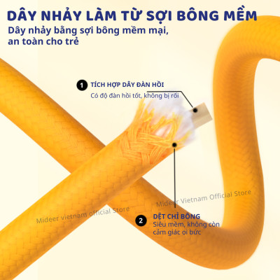 Dây nhảy cho bé thể dục Mideer Jump Rope đồ chơi vận động 6 7 8 9 10 tuổi