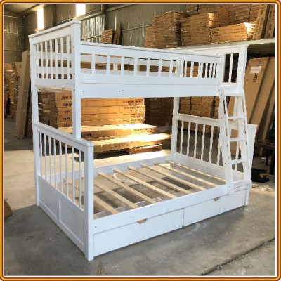 Giường tầng Juno Sofa 1m /1m2 cầu thang đảo chiều màu lựa chọn 