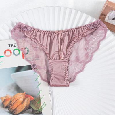 Combo 5 Quần Lót Nữ Lụa Bóng Phối Ren Cao Cấp Q8093 – Mềm Mịn, Sang Trọng, Co Giãn 4 Chiều