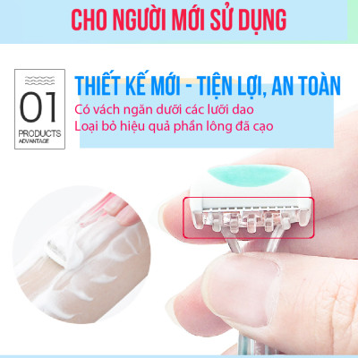 Set 02 chiếc Dao cạo vùng kín Kai Bikini Line - Hàng nội địa Nhật Bản
