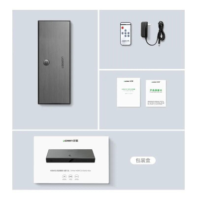 Ugreen UG50710CM189TK Bộ gộp HDMI 5 vào 1 chuẩn HDMI 2.0 - HÀNG CHÍNH HÃNG
