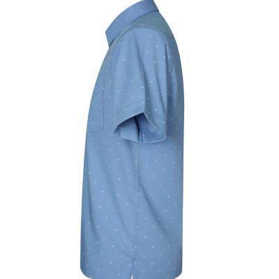 Áo sơ mi nam KHATOCO ngắn tay họa tiết A1MN468T2-CNIN577-2608-N