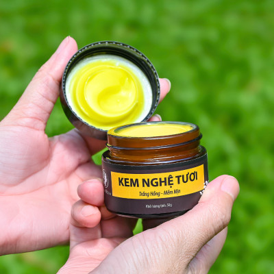 Combo 1 kem nghệ tươi + 1 dầu gội cốt bồ kết Wonmom