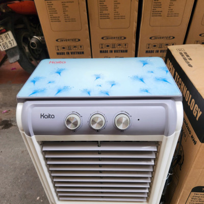 Quạt đá, quạt hơi nước, quạt điều hoà 45L có bánh xe tặng kèm 2 hộp đá khô, Hàng chính hãng