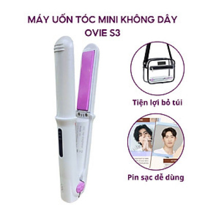 Máy là tóc không dây Enchen OVIE S3 pin sạc Máy Uốn Tóc bản 75mm, Duỗi Tóc Thẳng Không Bị Rối,ép tóc - Hàng chính hãng