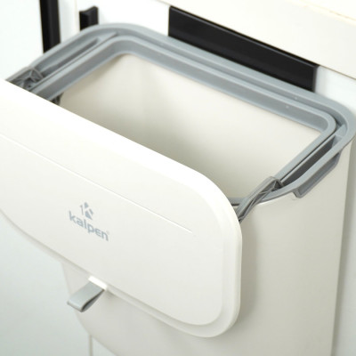 Thùng rác treo tủ bếp, dính tường có nắp đậy 10L Kalpen G1 chuẩn Đức