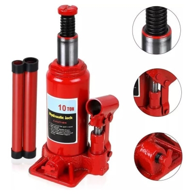 Kích Thủy Lực Gắn Xe Tải 10 Tấn – Chiều Cao Làm Việc 195–370mm, Hành Trình 116mm