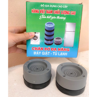 Combo 4 Chân Đế Máy Giặt Chắc Chắn, Miếng Đệm Cao Su Lót Chân Máy Giặt, Tủ Lạnh Chống Di Chuyển, Chống Ồn, Chống Rung, An Toàn - HENRYSA