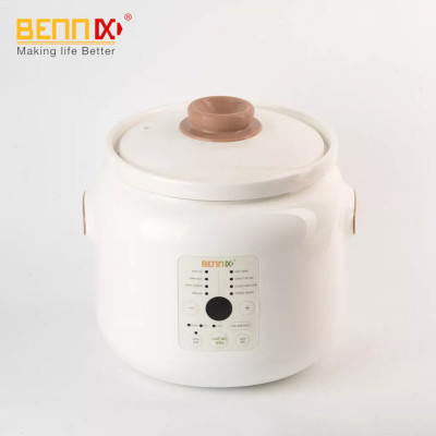Nồi nấu cháo chậm điện tử Bennix BN-30SLC - Dung tích 3 lít - 8 chức năng - 3 tốc độ nấu - Hàng chính hãng