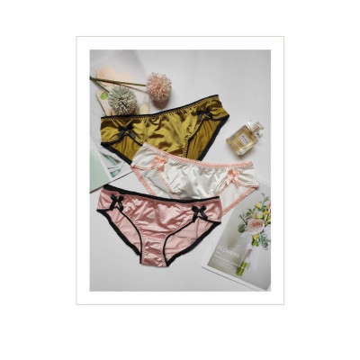 Quần Lót Pink Play Phối Nơ Cạp Thấp Gợi Cảm Hàng Cao Cấp WL77