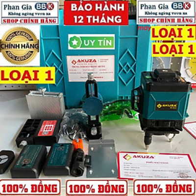Máy Cân Bằng Laze Xanh 12 Tia Siêu Sáng AKUZA - Bảo Hành 1 Năm