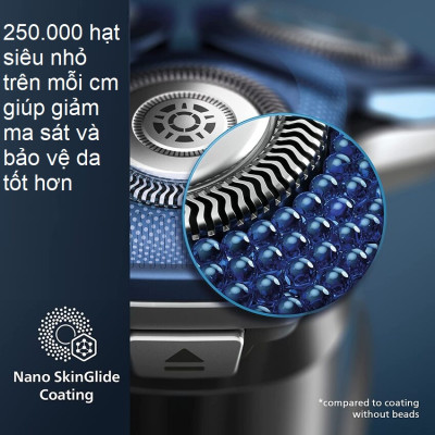 Máy cạo râu khô và ướt Series 7000 cao cấp Thương hiệu Philips Hà Lan Norelco S7788 - Hàng Nhập Khẩu