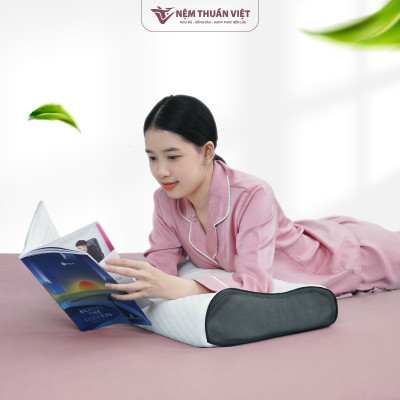 Gối Nằm Cao Su Thuần Việt - Thiết Kế Lượn Sóng, Êm Ái, Giảm Đau Gáy Cổ