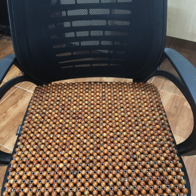 Chiếu lót ghế văn phòng hạt gỗ Hương tiện lợi hạt 12ly Mã H1 - Sản phẩm y hình , hình thật 100% 