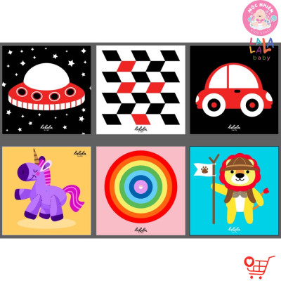 Bộ Thẻ Zigzag Lalala Baby Kích Thích Thị Giác Trí Não Cho Trẻ Sơ Sinh (0-12 Tháng)