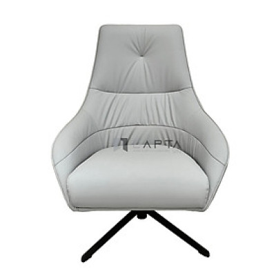 Ghế tiếp khách sảnh chờ màu xám CL1215-P Nội thất Capta Ghế sảnh chờ nệm da PU màu xám cao cấp chân xoay thép sơn tĩnh điện màu đen HCM