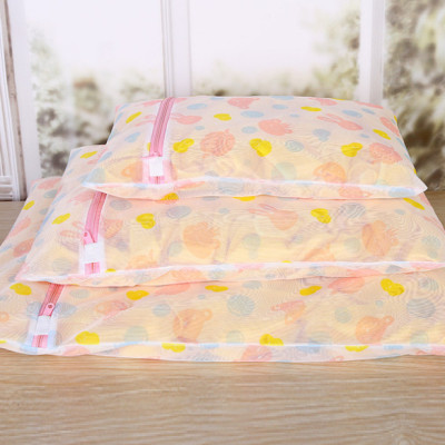 Combo 05 Túi lưới giặt đồ dùng cho máy giặt bảo vệ đồ lót, họa tiết hoa văn đẹp mắt