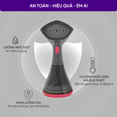 Bàn Ủi Hơi Nước Cầm Tay BlueStone GSB-4033 1500W - Hàng Chính Hãng