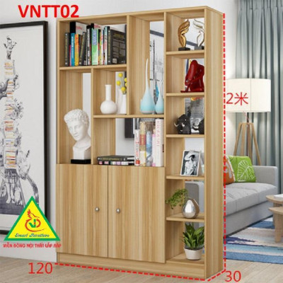TỦ KỆ TRANG TRÍ KIÊM VÁCH NGĂN VNTT02A - Nội thất lắp ráp Viendong Adv