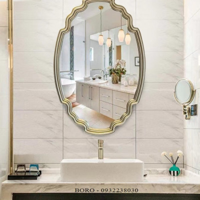 Gương trang trí, gương nhà tắm PU856B, Kích thước 60*90 cm