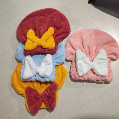 Mũ Ủ Khô Tóc Thấm Hút Tốt Đính Nơ Siêu Xinh T888 T6 - HÀNG CHÍNH HÃNG MINIIN